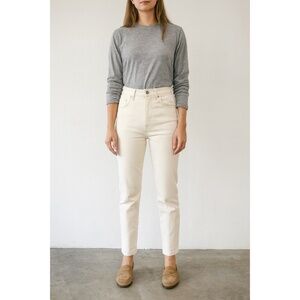 Everlane Original Cheeky Jean Crop - Bone White